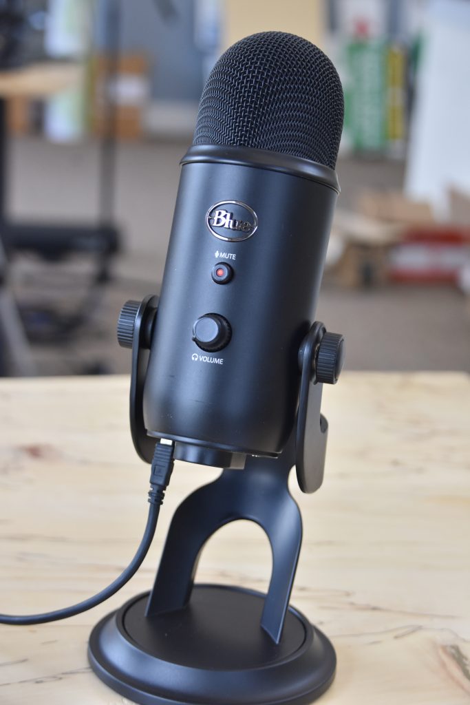 Blue Yeti microphone for live streaming