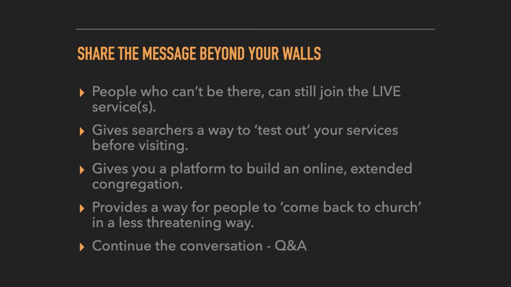 share the message beyond your walls