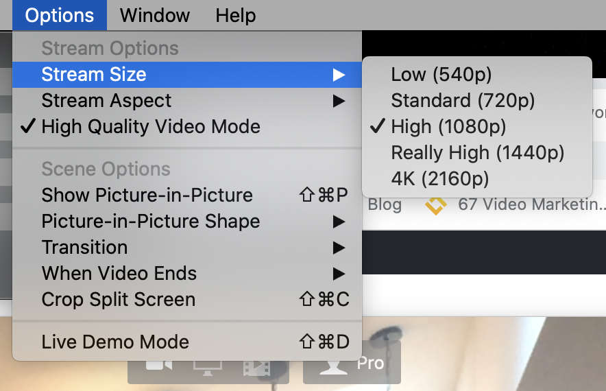 choosing your stream size