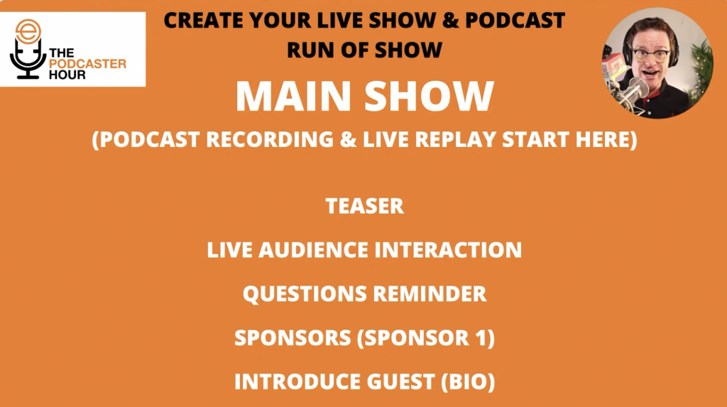 podcast recording and live replay