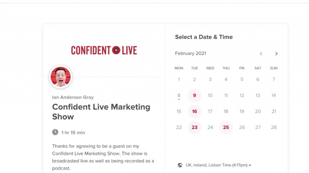 podcasting Calendly