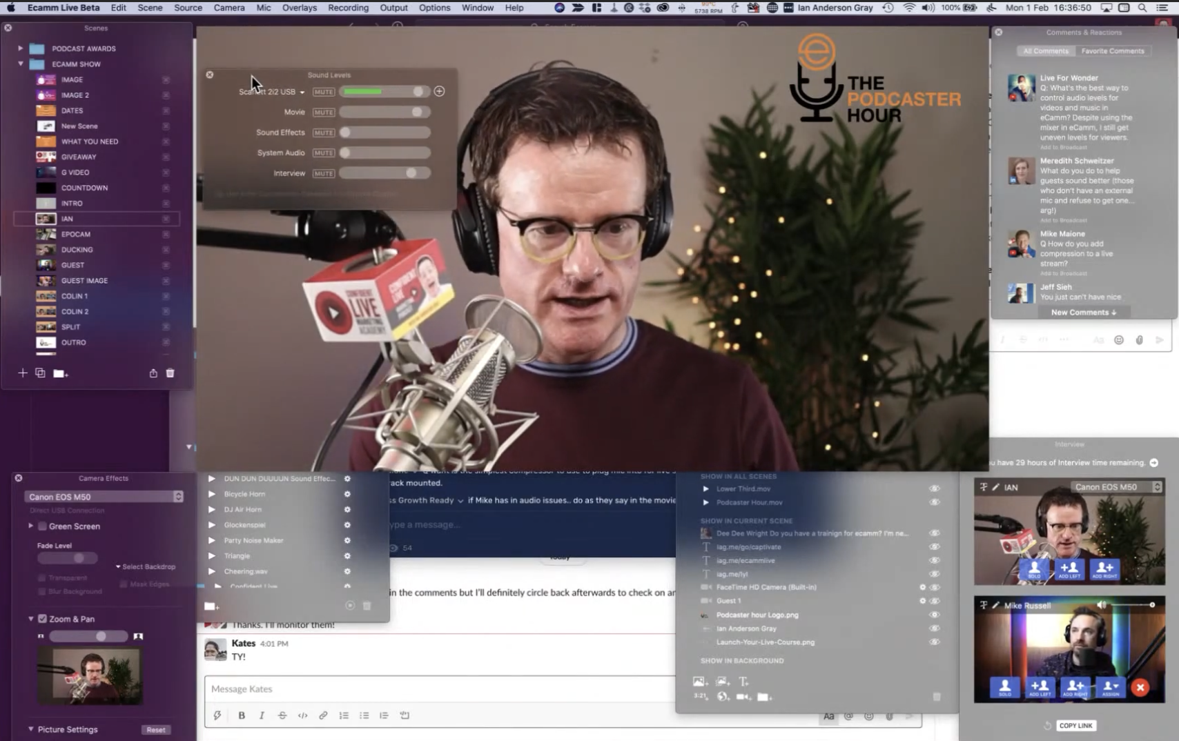 Podcast Audio Tips with Mike Russell – Ecamm Network Blog