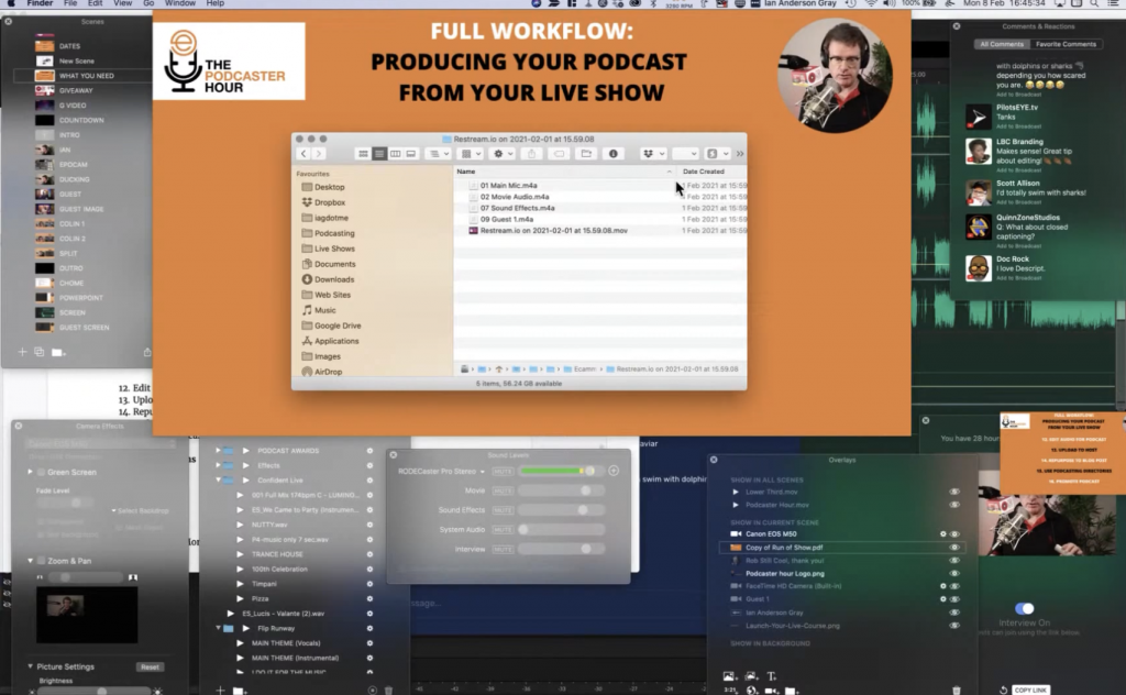 Podcasting workflow