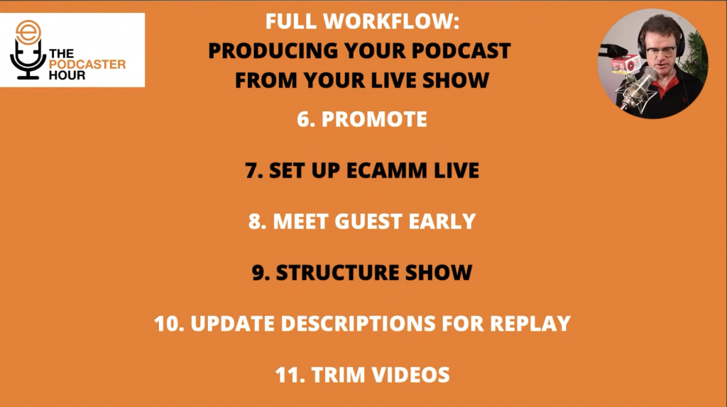 How to Produce Your Podcast From Your Live Shows (Full Workflow ...