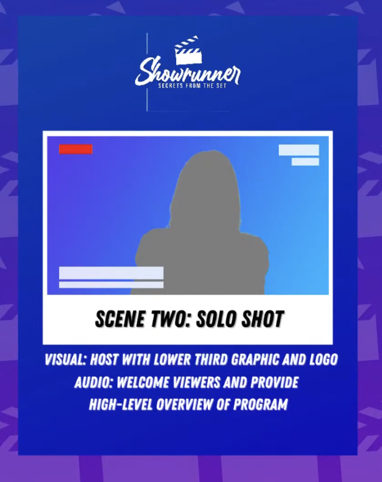 solo shot graphic for live video