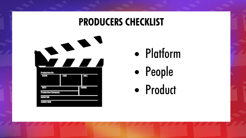 producers checklist