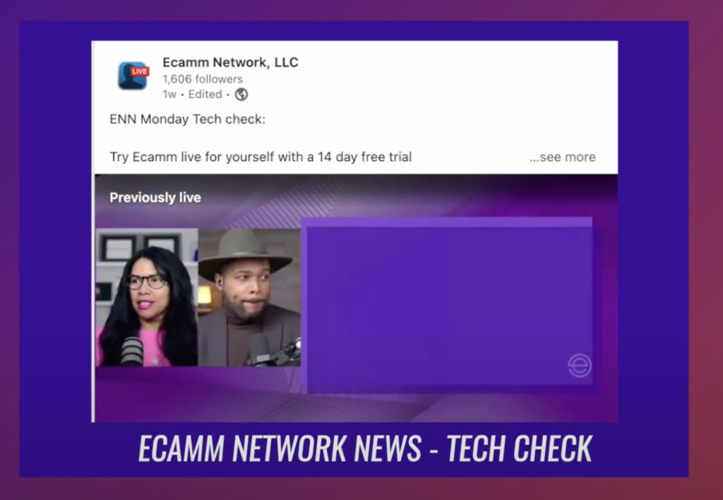 Ecamm Network News tech check