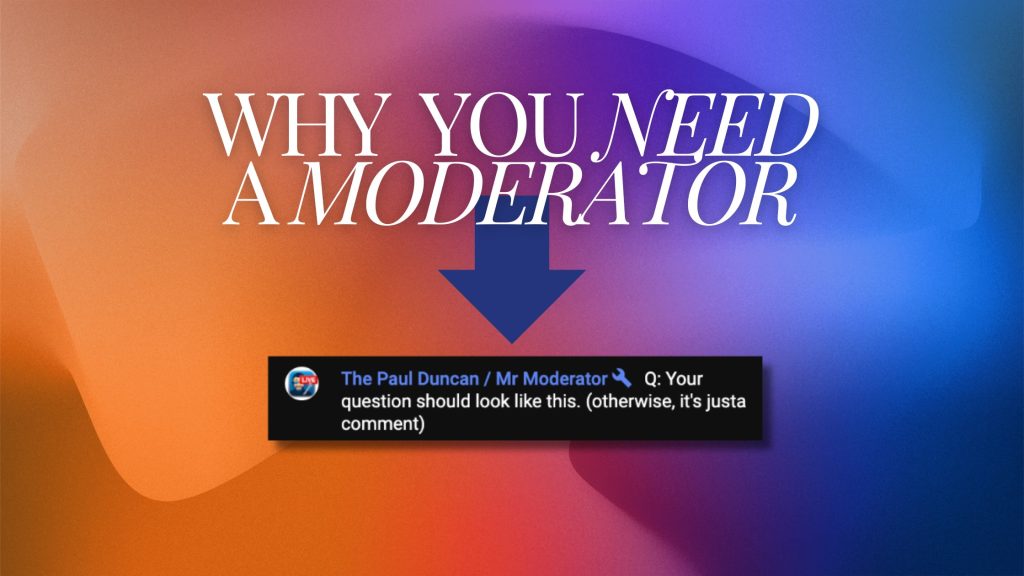 Why All Creators Need Moderators – Ecamm Network Blog