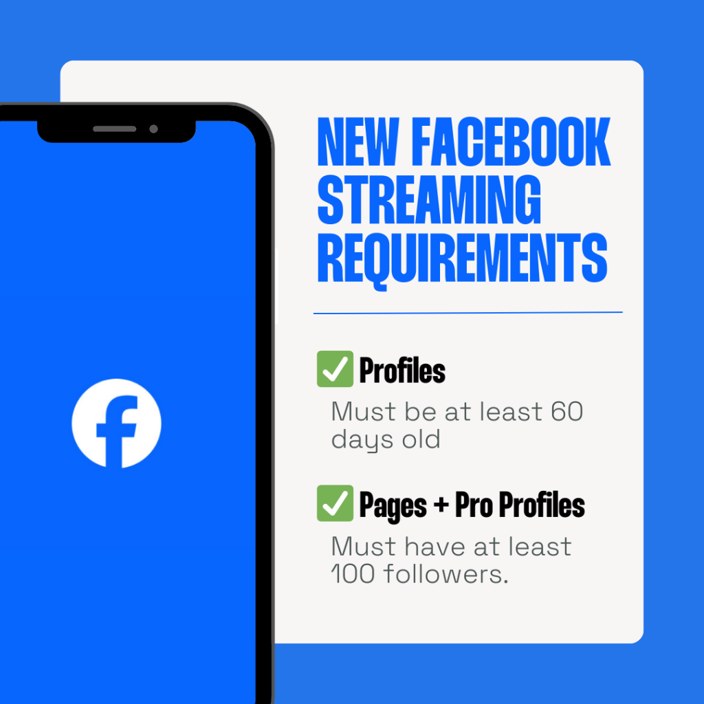 New Facebook Streaming Requirements 2024