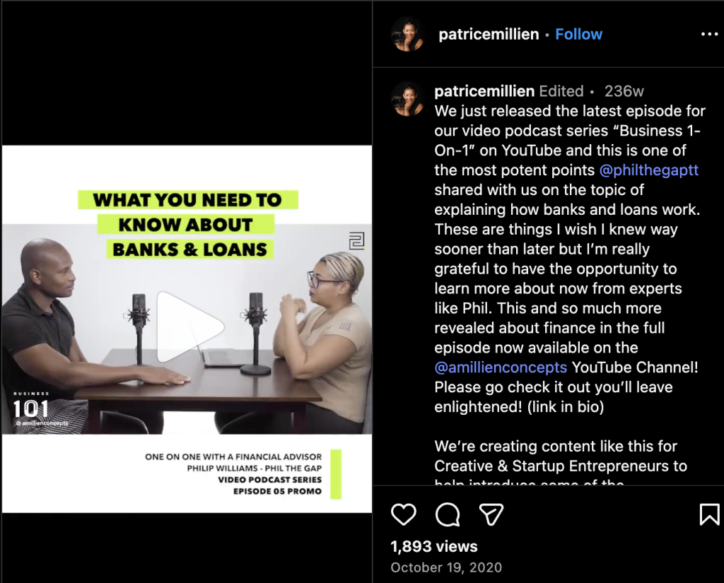 Patrice Millen Instagram